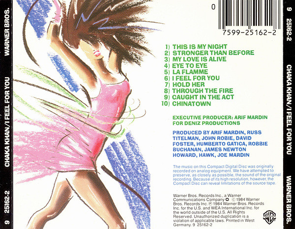 Chaka Khan  I Feel For You : Back